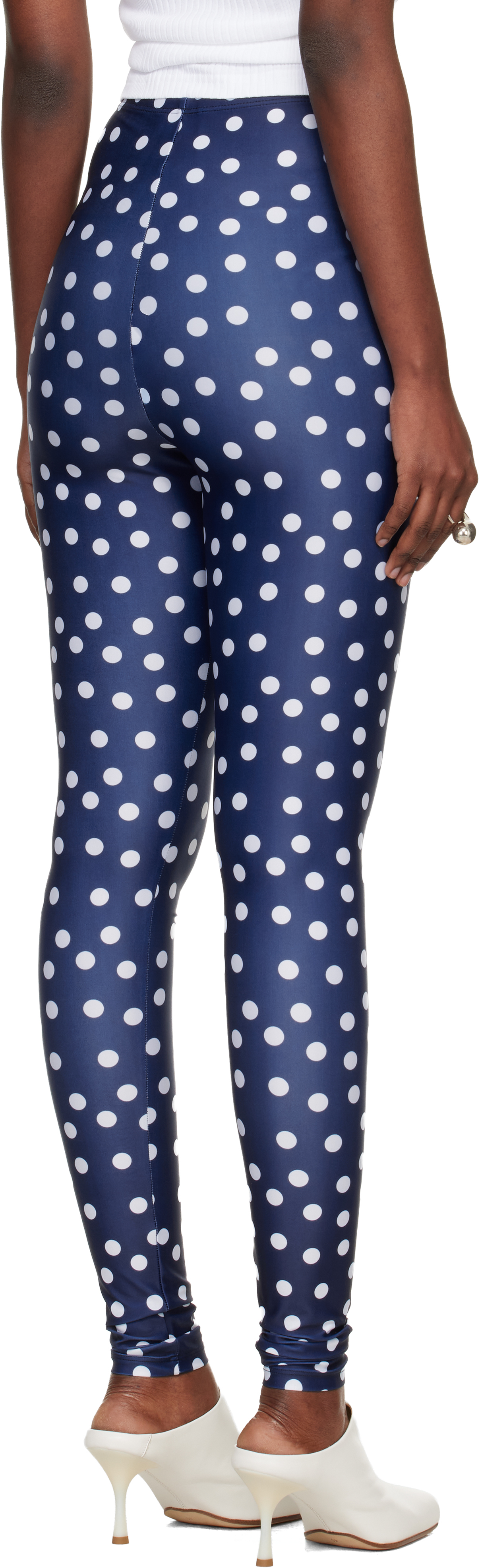 Navy 'The Polka-Dot' Leggings