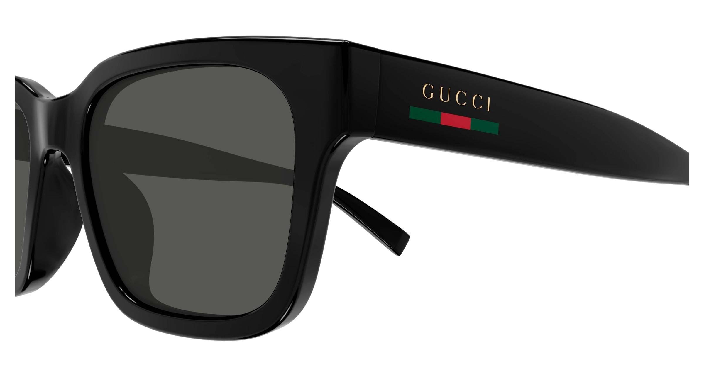 Gucci Man Gucci GG1857SK 001 Sunglasses Injected Black Grey Squared