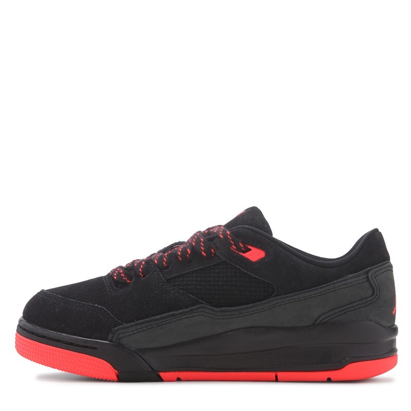 Kids' Flight Court Low Top Sneaker Big Kid Shoes (Black/Red)