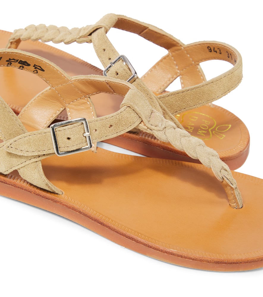 Plagette Antic suede sandals
