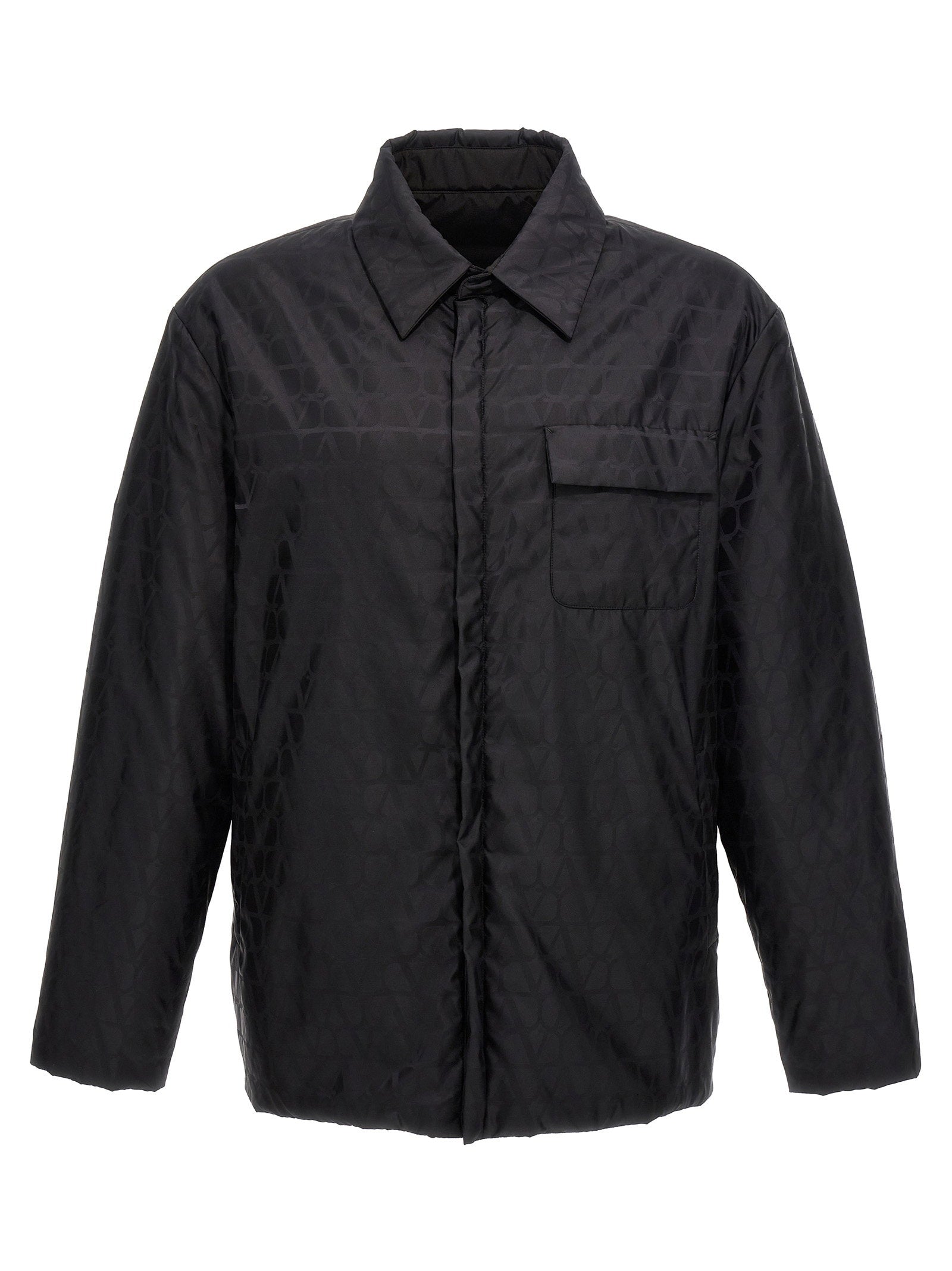 Reversible Nylon Jacket — Black