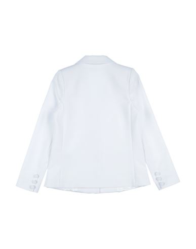 Kid Girl Blazer White Size 10 Polyester, Viscose, Elastane