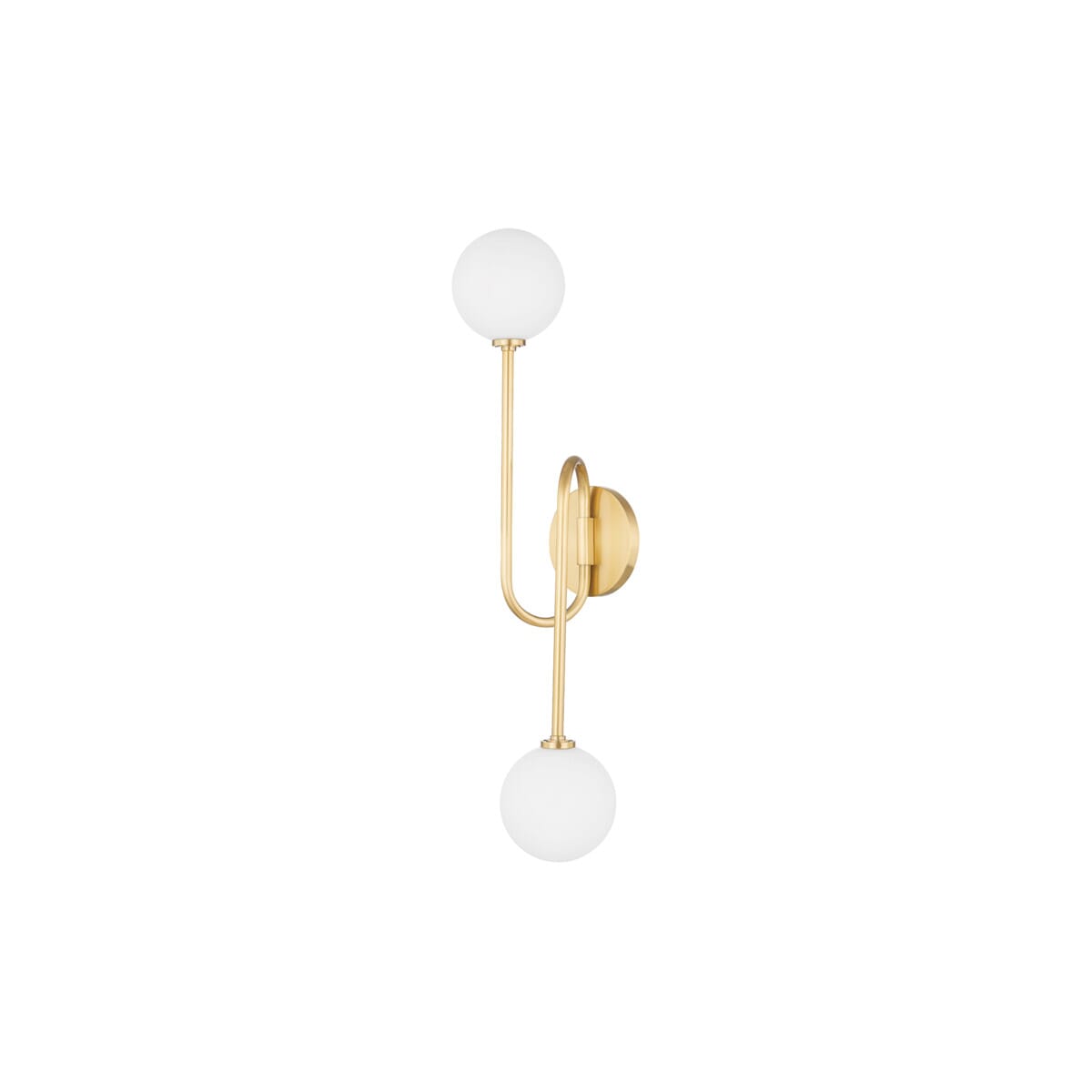 Mitzi Zani 2-Light Wall Sconce in Aged Bra