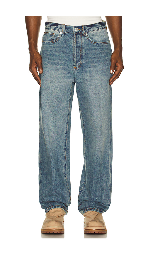 Obey Classic Baggy Vintage Denim Jeans in Heavy Vintage Light Indigo. 31 also , 32, 33