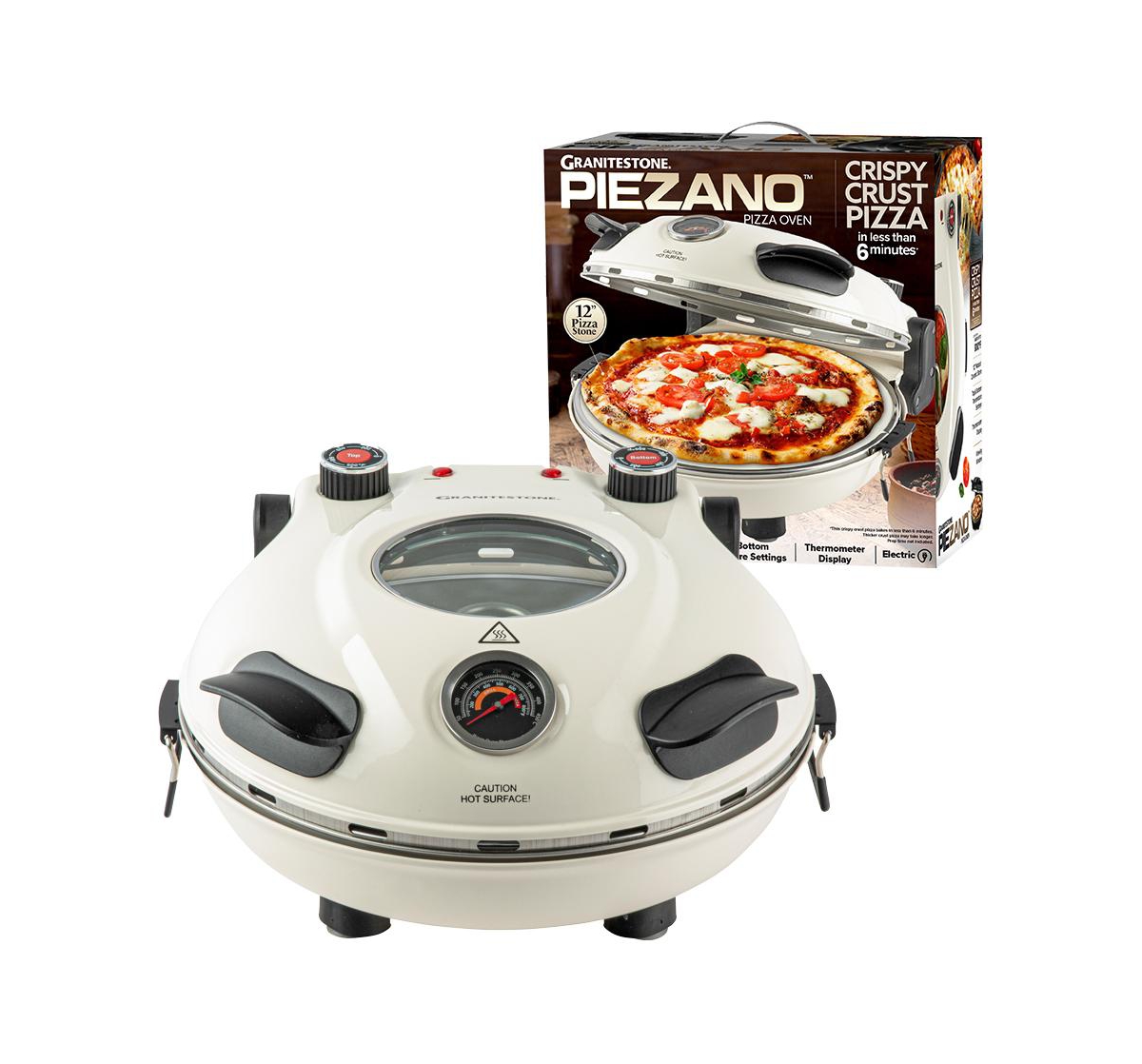 Piezano 12 in. Electric Pizza Oven - Cream