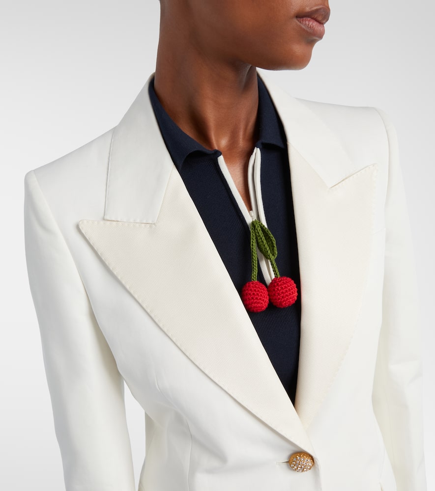 Cotton and linen blazer