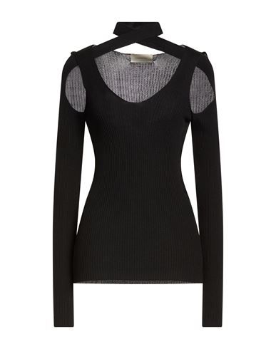 Woman Sweater Black Size L Viscose, Polyamide