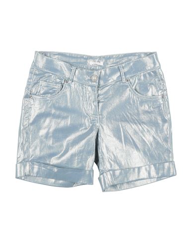 Kid Girl Shorts & Bermuda Shorts Light blue Size 11 Cotton, Elastane