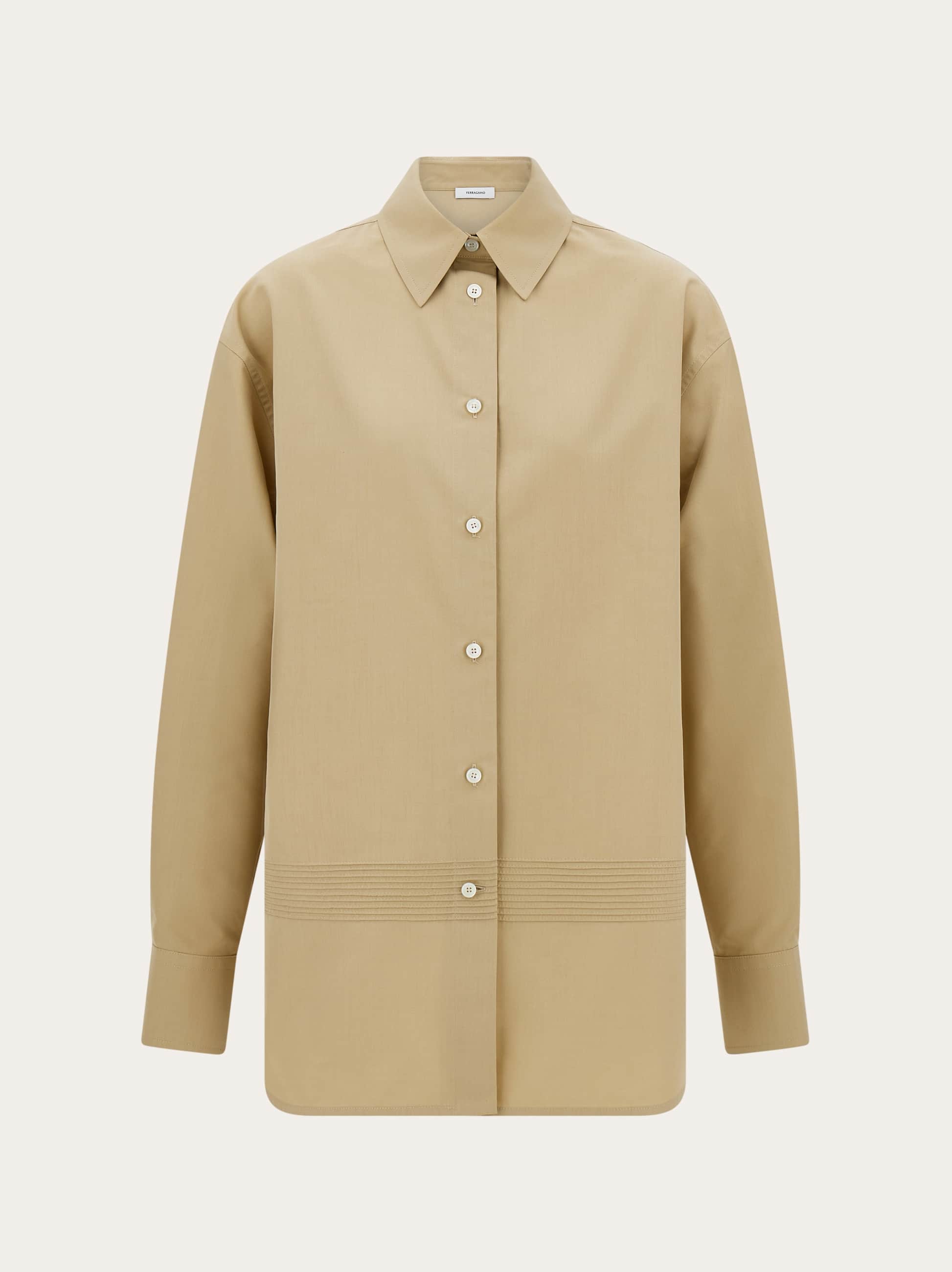 Women Oversize shirt Beige