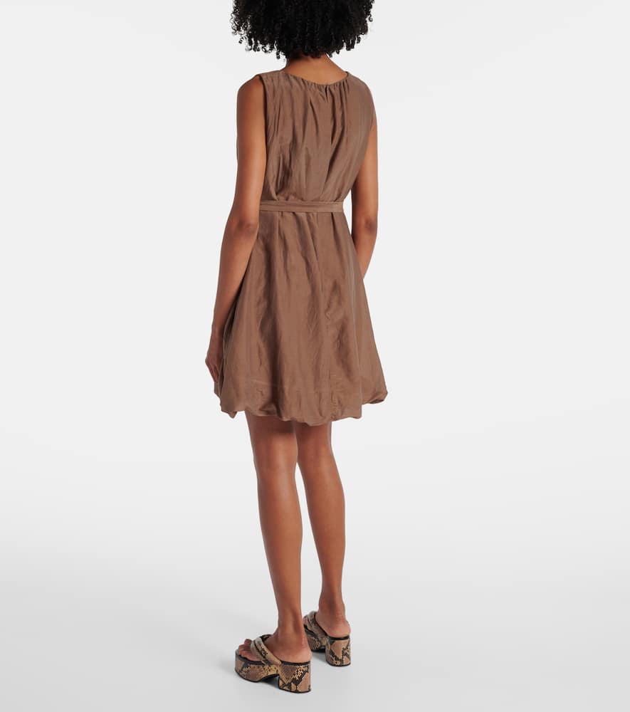 Margot cotton and silk voile minidress