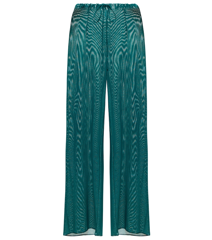Oséree Lamé wide-leg pants