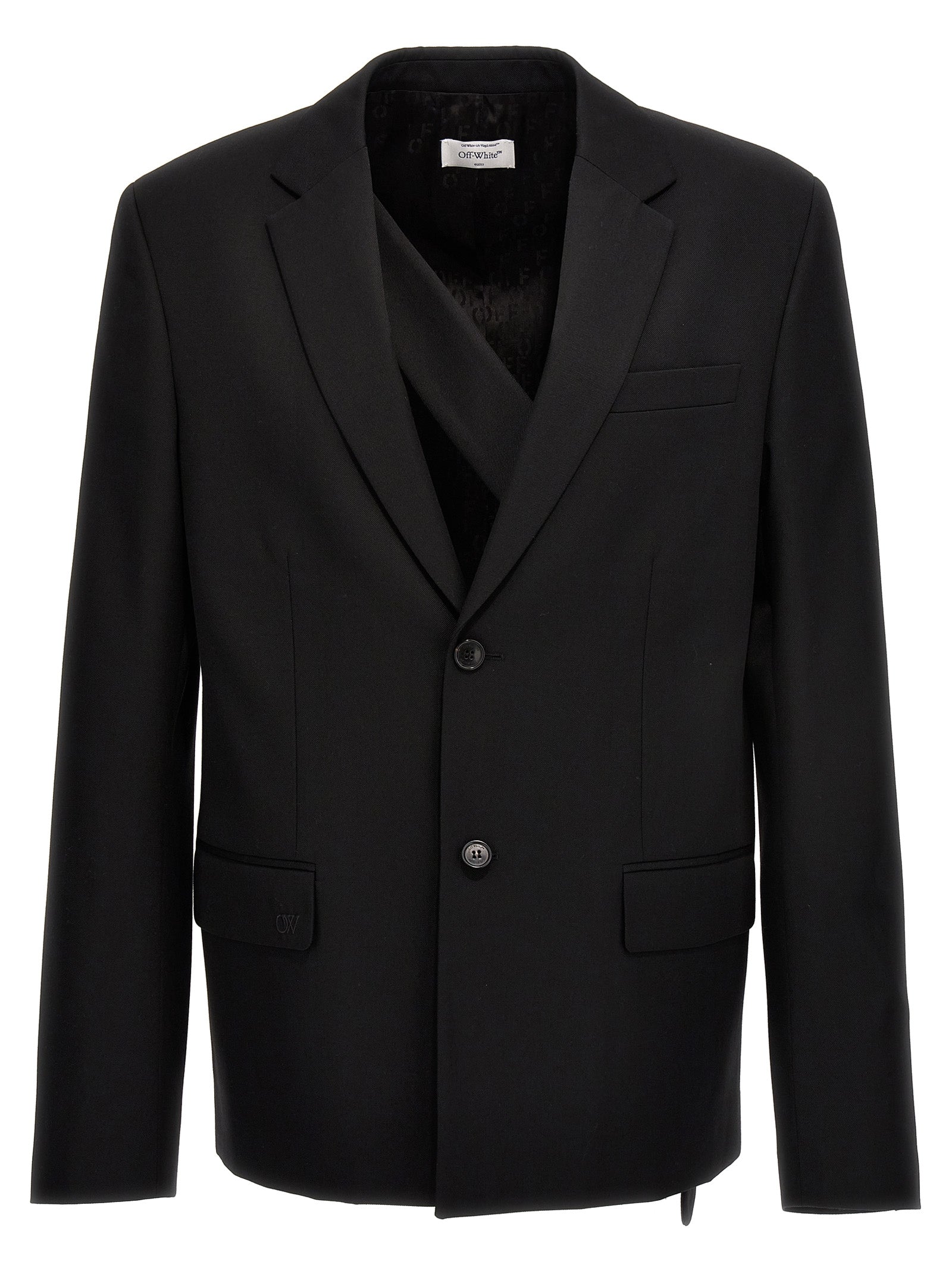 Wool Blazer — Black