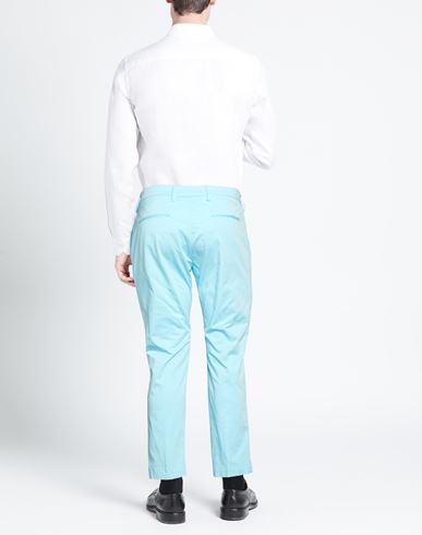 Man Pants Sky blue Size 28 Cotton, Elastane