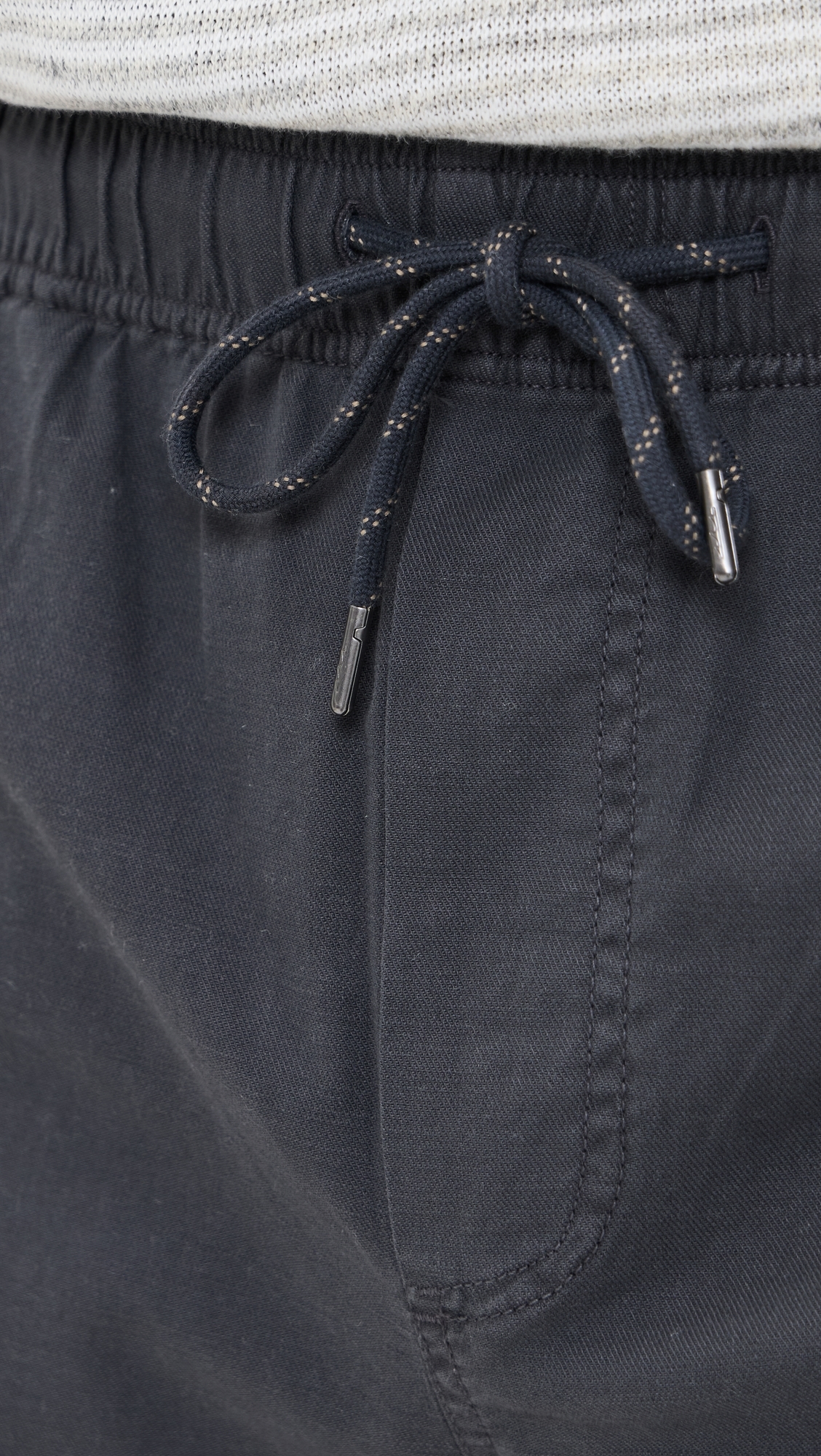 Faherty Essential Drawstring Shorts 6.25 Graphite Tide