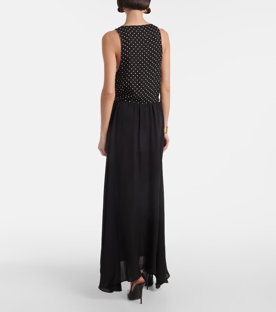Wardrobe. NYC Flared silk midi skirt