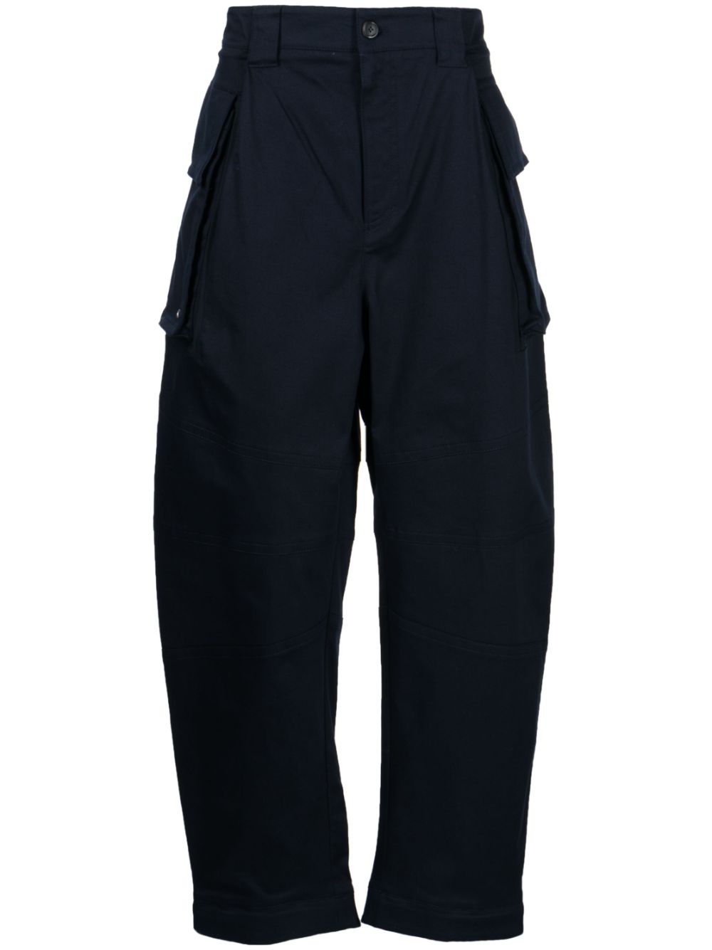 Cutting Curve barrel trousers - Blue