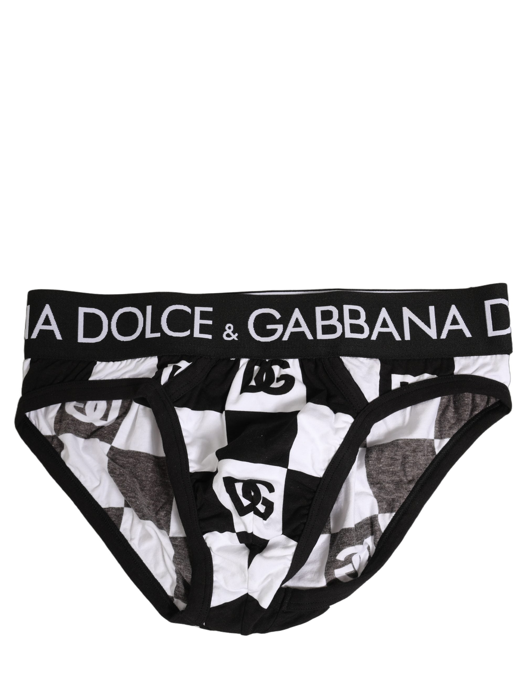 Checkered Logo Brief — Black