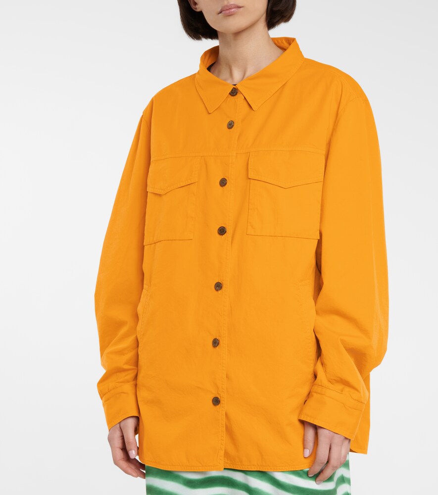 Cotton shirt jacket