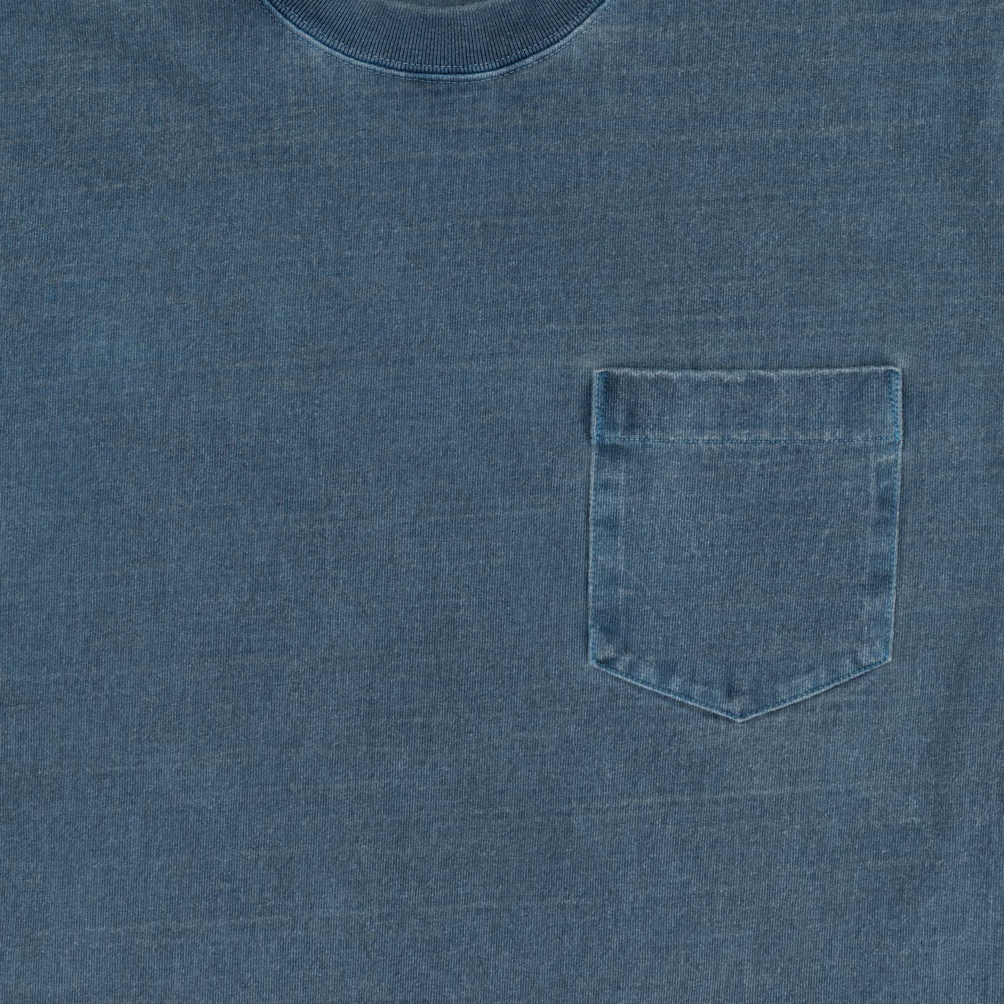 Heavyweight Pocket Tee Steel Blue
