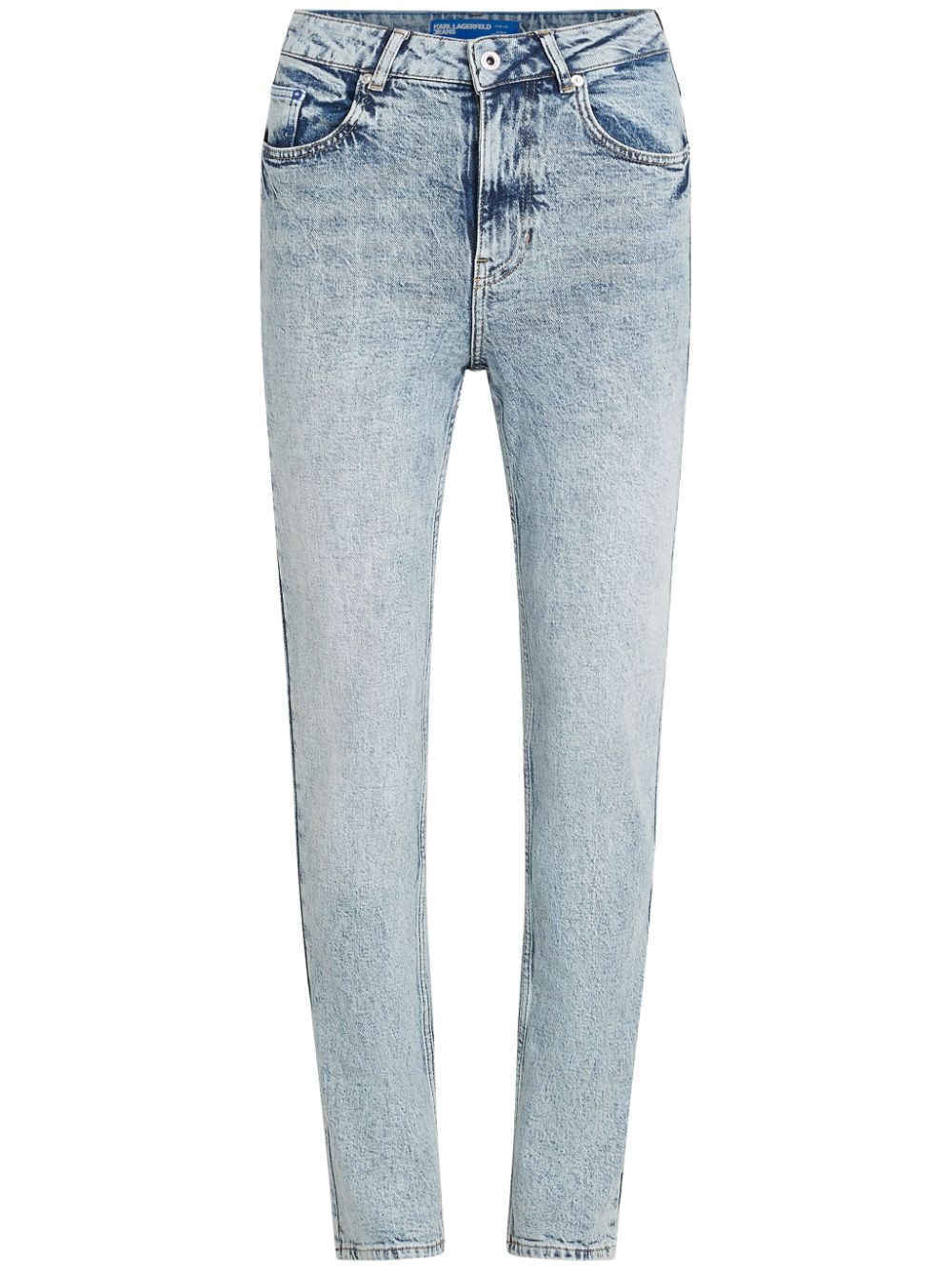 High-rise tapered jeans - Blue