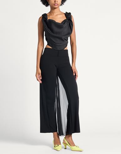 Courrèges Woman Pants Black Size 4 Viscose, Elastane
