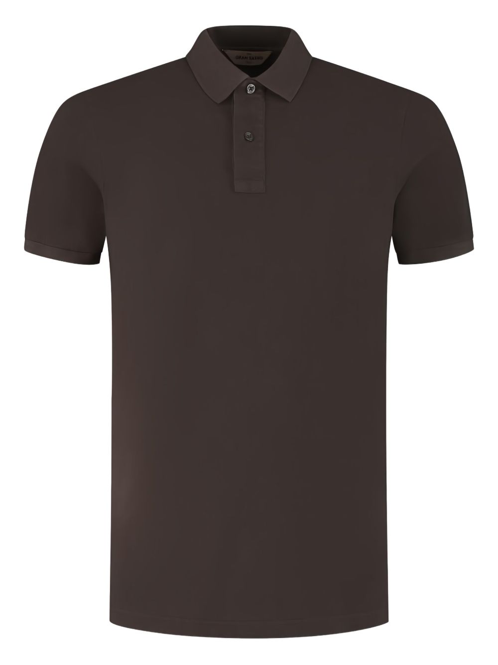 Short-sleeve polo shirt - Brown