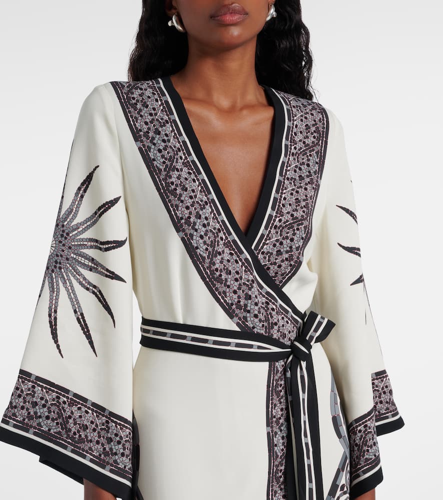 Printed wrap dress