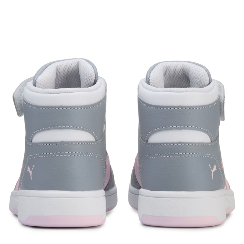 Kids' Rebound Layup High Top Sneaker Little Kid Shoes (Grey/Pink)