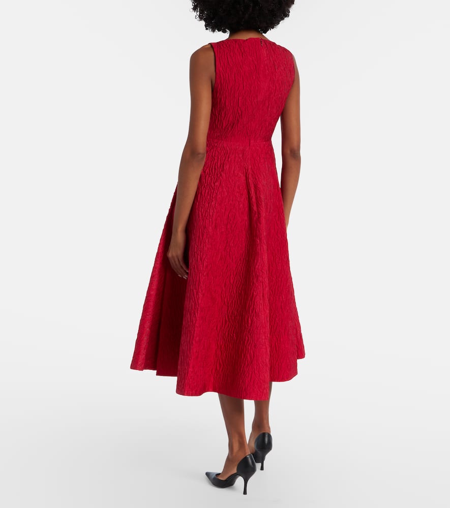 Tera cloqué midi dress