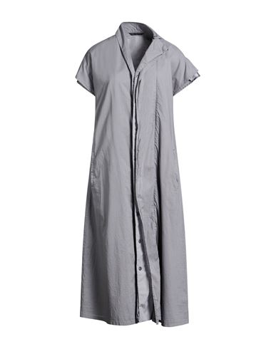 Woman Midi dress Grey Size 2 Cotton