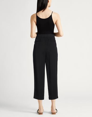 Woman Pants Black Size 8 Lyocell, Cotton