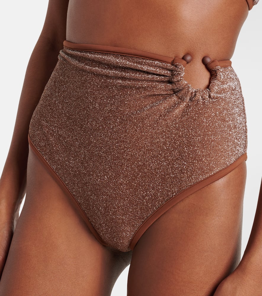 Lamé bikini bottoms