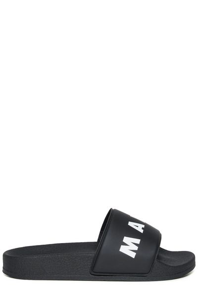 Marni Kids Logo Printed Slip-On Slides