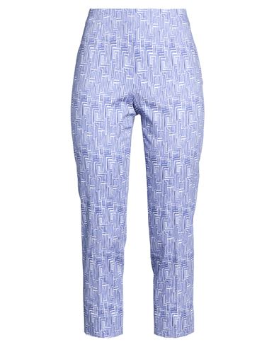 Woman Pants Light blue Size 4 Cotton, Elastane