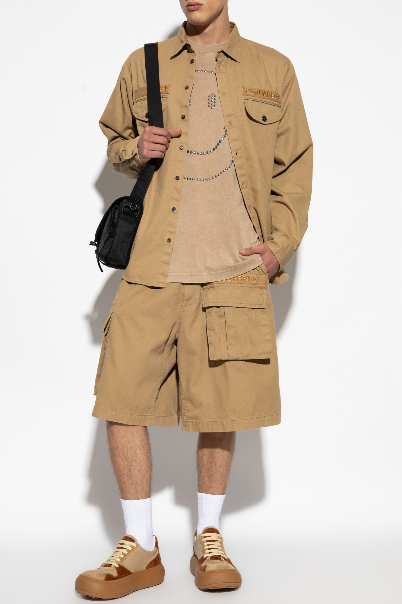 T-shirt From The 'Smiley' Collection, Men's, Beige