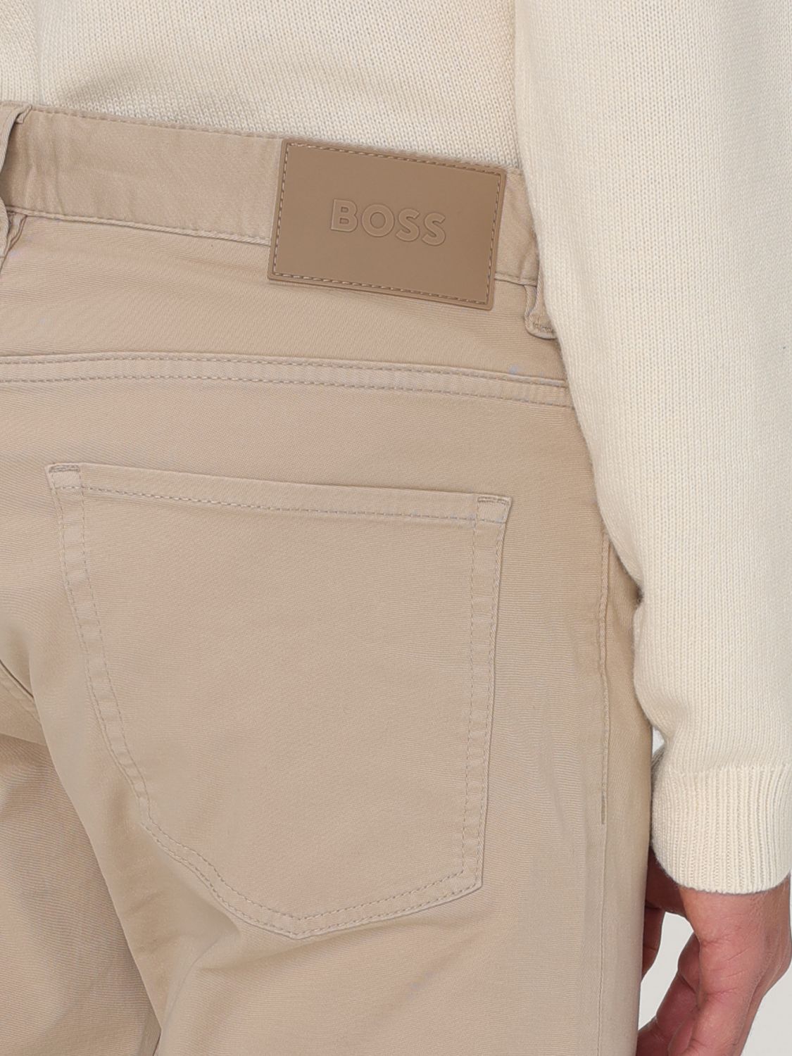 Pants Men color Beige