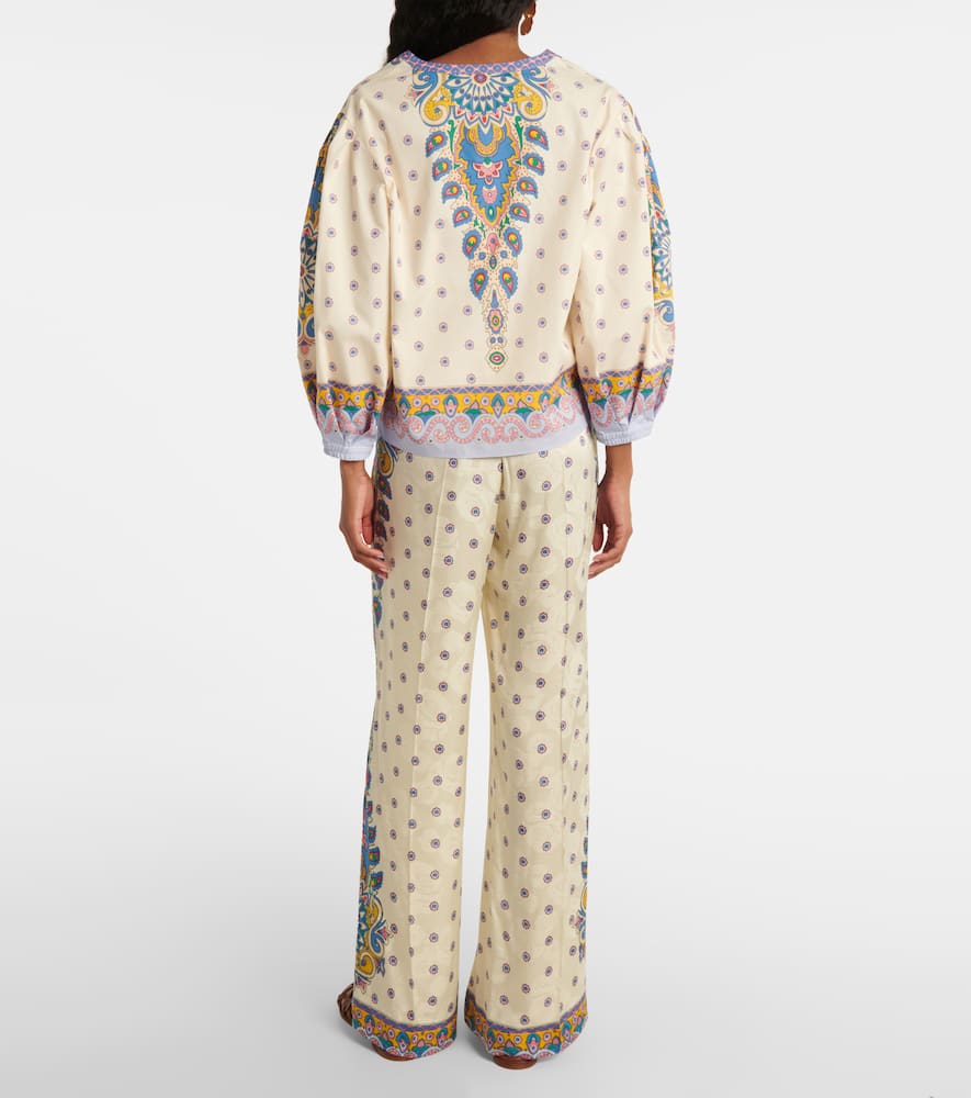 Printed cotton top