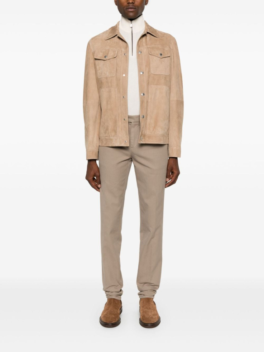 Slim-fit trousers - Brown