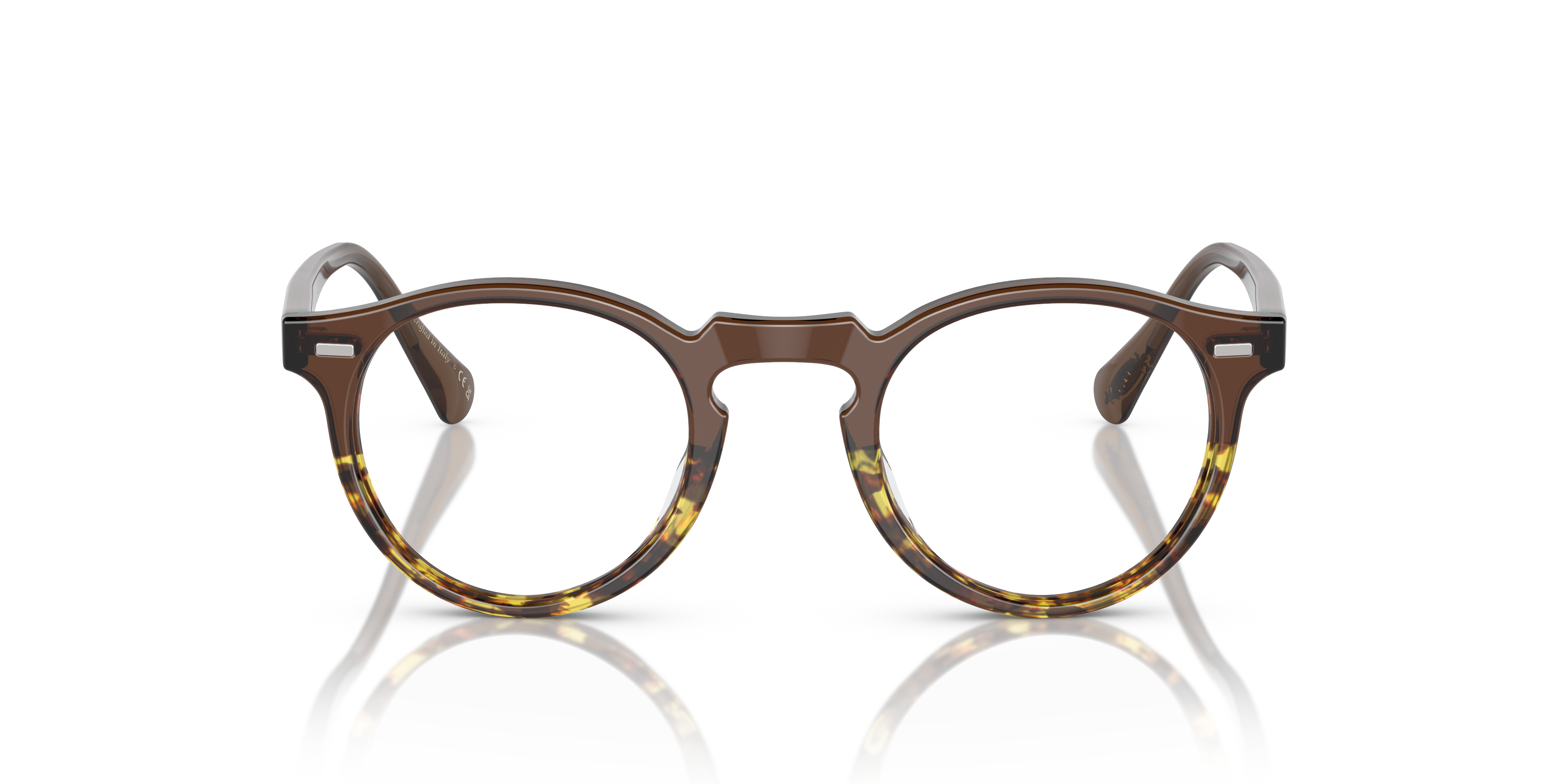 Oliver Peoples Unisex Oliver Peoples OV5186 GREGORY PECK 1756 Montature da vista Acetato Marrone Trasparente Pantos Normale