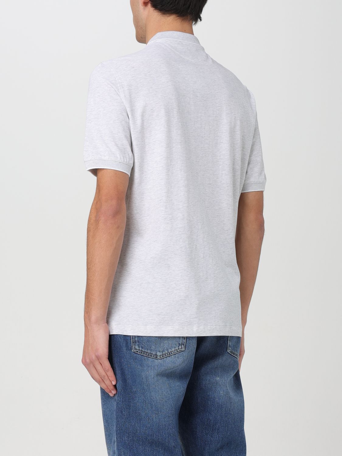 Polo Shirt Men color Grey