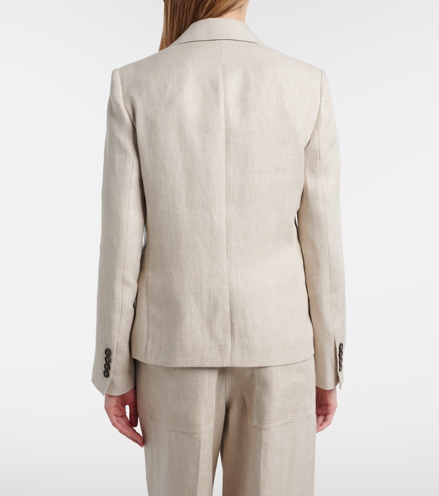 Linen and cotton blazer