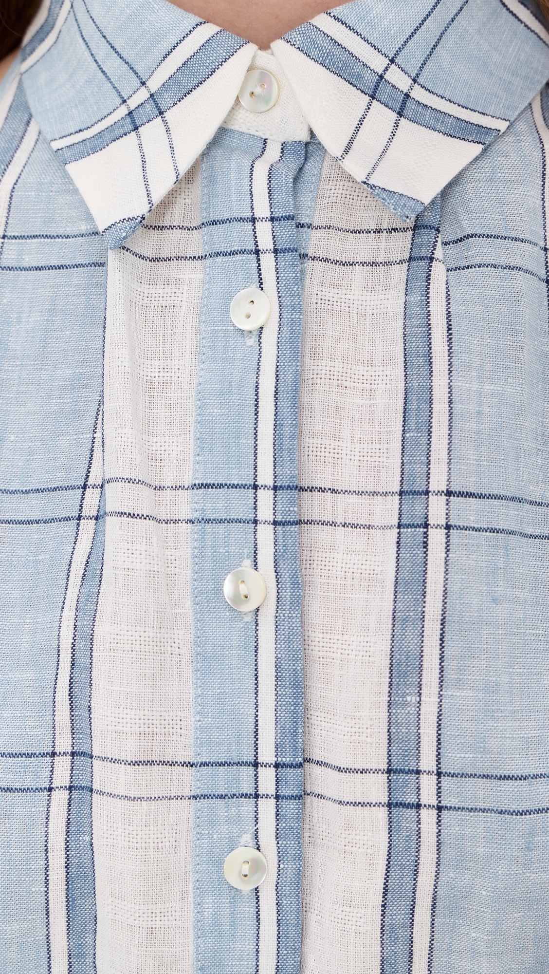 Domino Mini Dress Blue Plaid