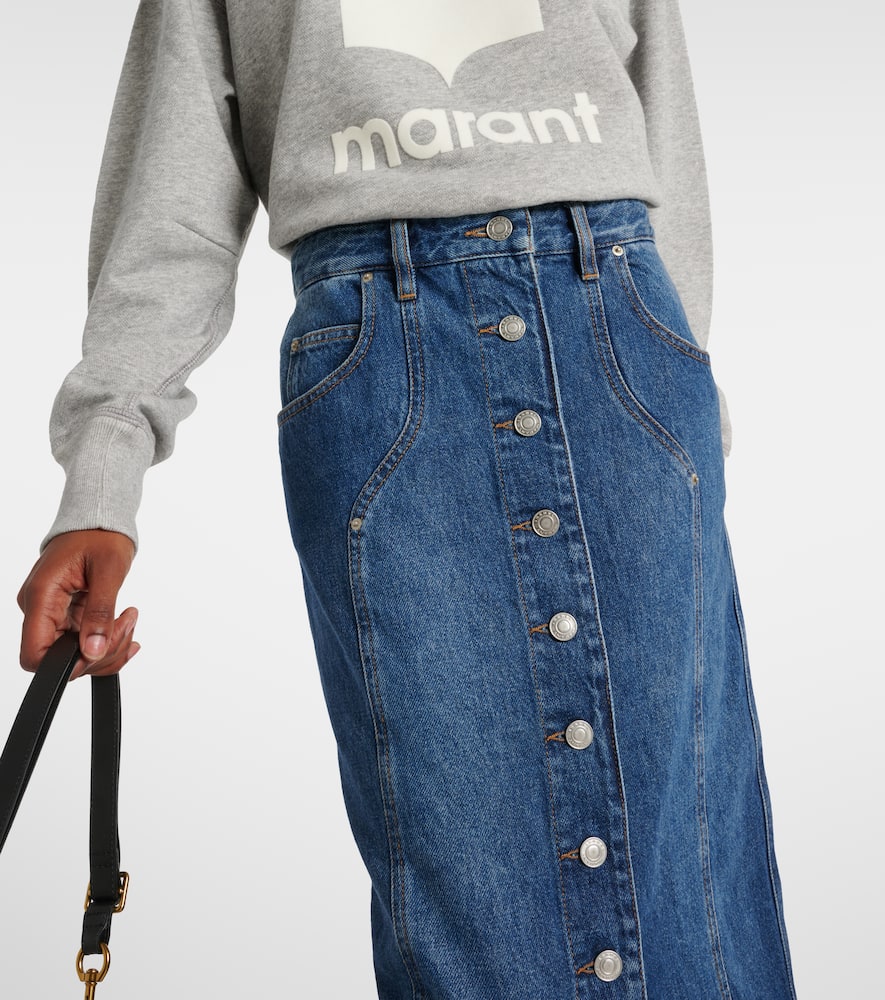 Vandy denim midi skirt