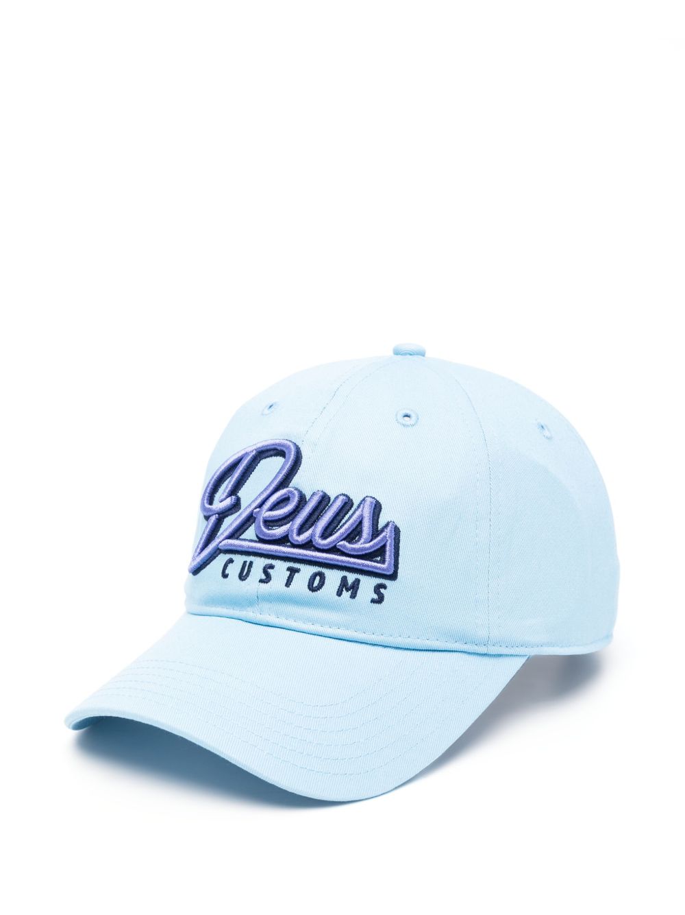 Logo-embroidered cap - Blue