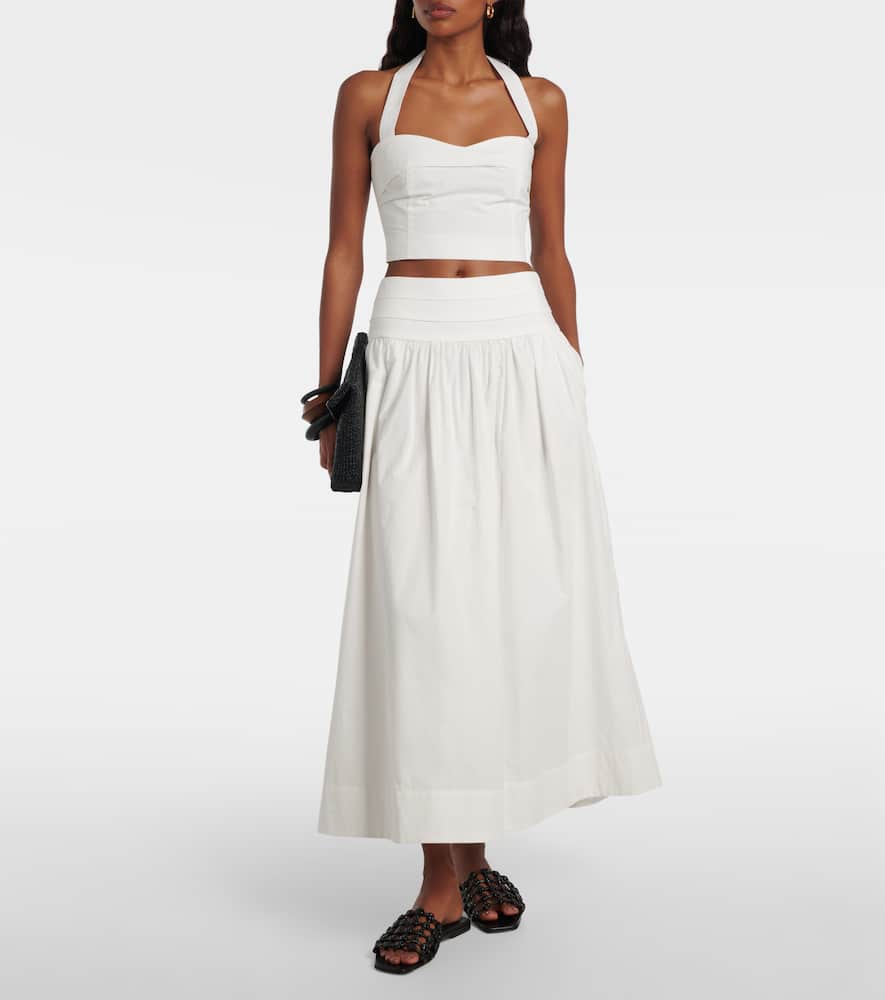 Rue cotton midi skirt