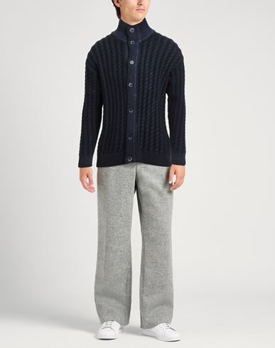 Man Cardigan Midnight blue Size M Wool, Nylon