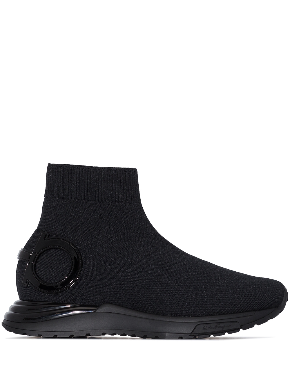 Sock-style slip-on sneakers - Black