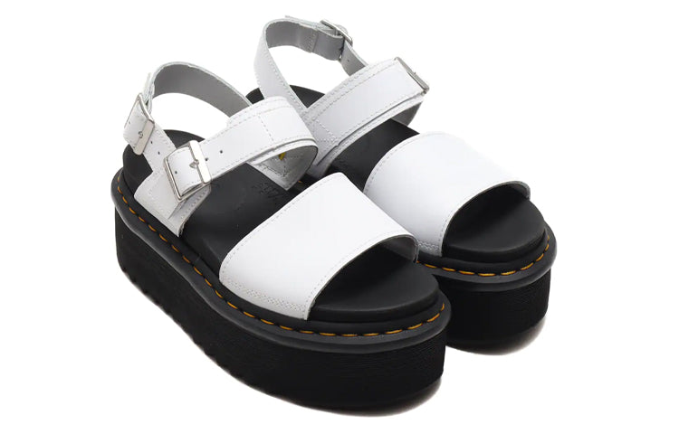 (WMNS) Voss Leather Thick Bottom Sandals White