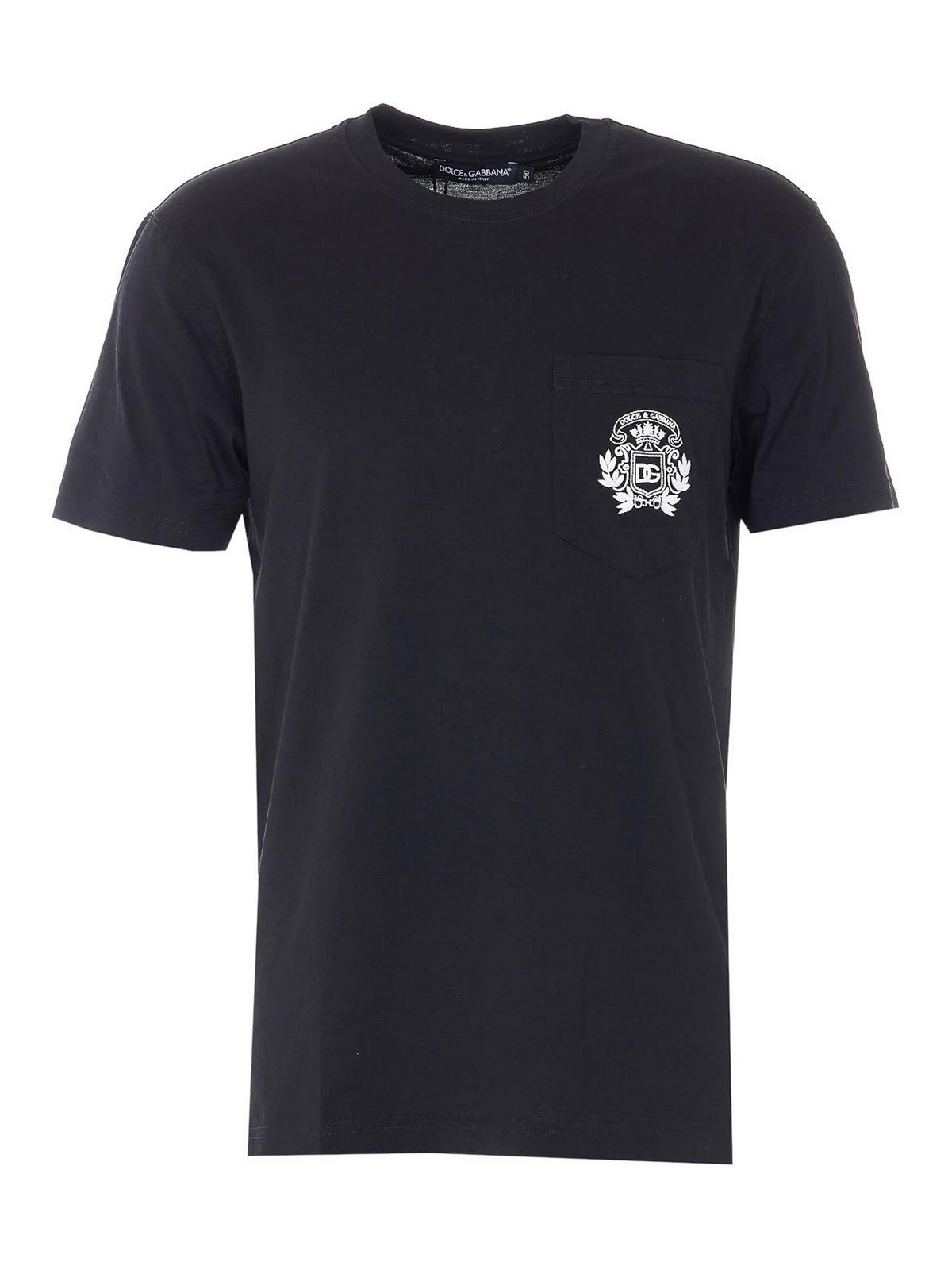 Dolce&Gabbana - embroidered cotton crew neck t-shirt