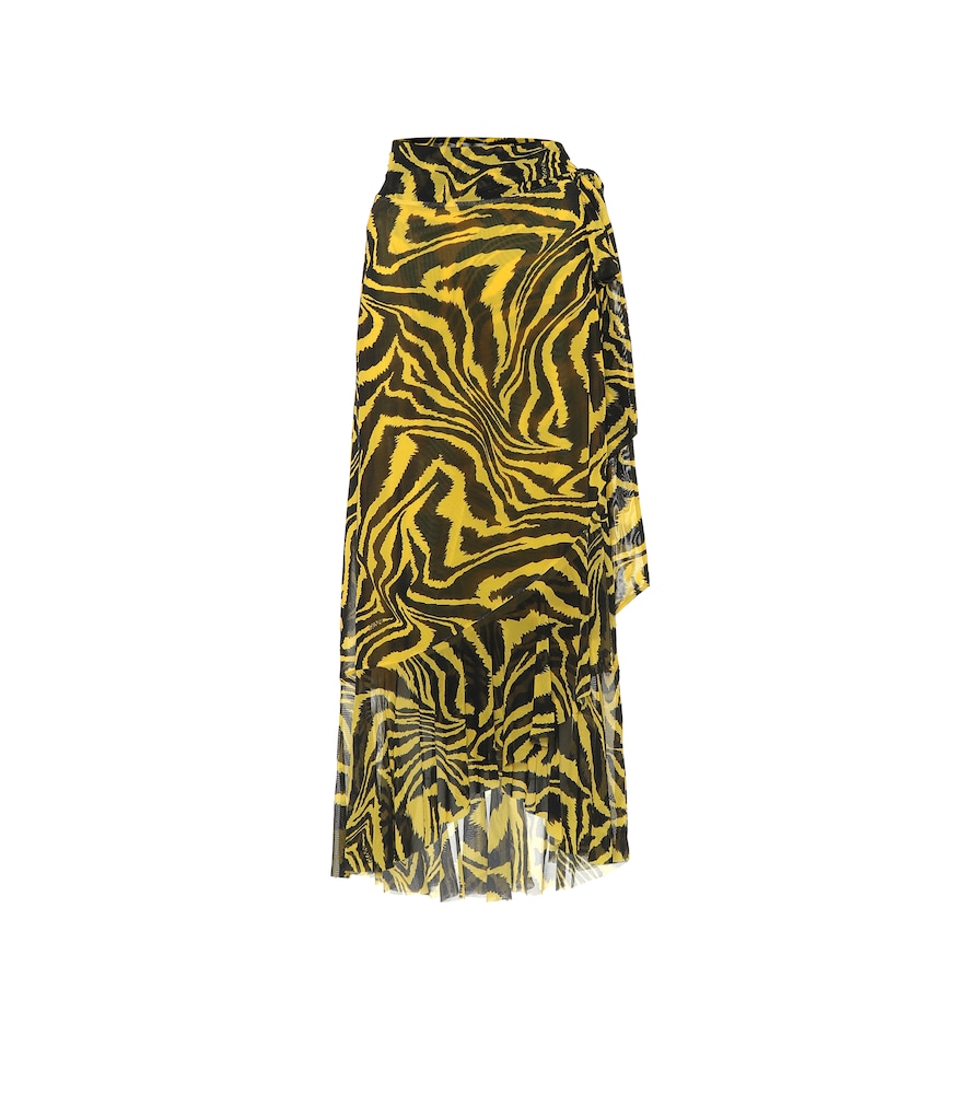 Exclusive to Mytheresa - Animal-print wrap skirt